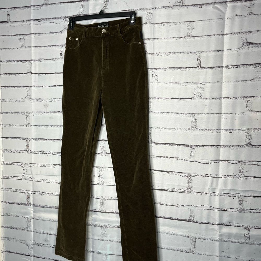 Gucci Olive Straight Leg Pants - Picture 6 of 16